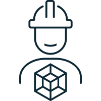 Logo homme 3D - gris